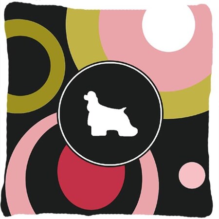 Carolines Treasures Carolines Treasures KJ1022PW1414 Cocker Spaniel Decorative Indoor & Outdoor Fabric Pillow KJ1022PW1414